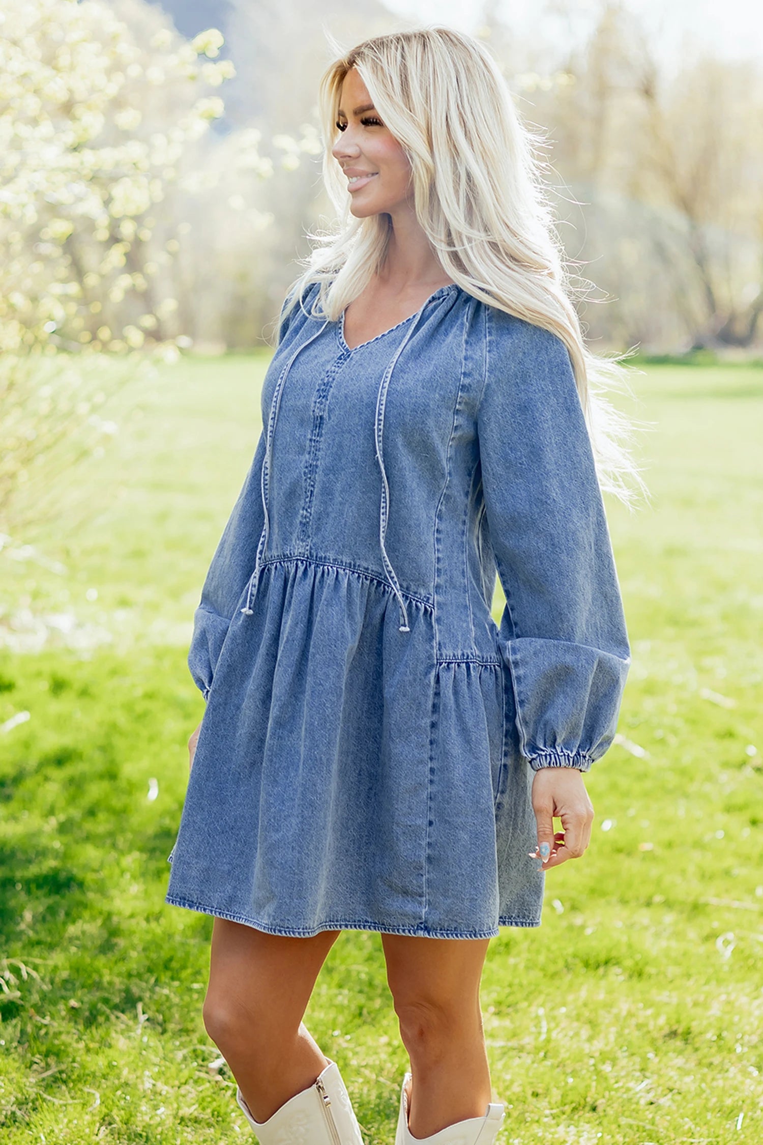Denim Dress - Flowy