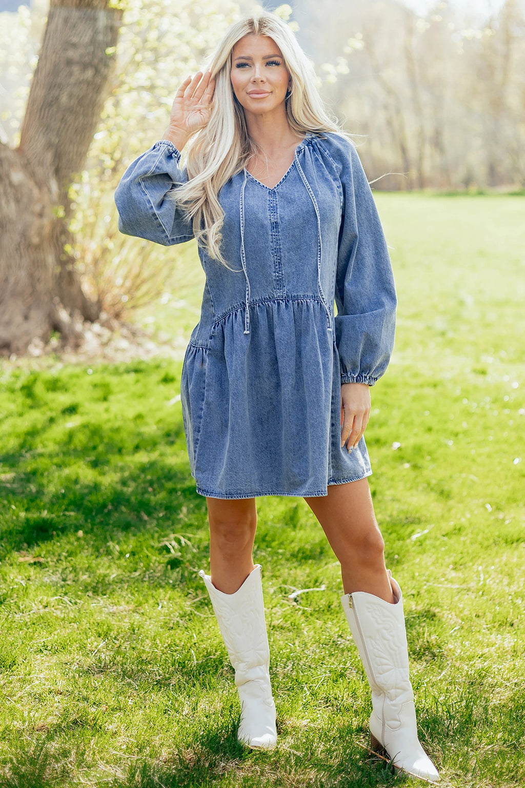 Denim Dress - Flowy