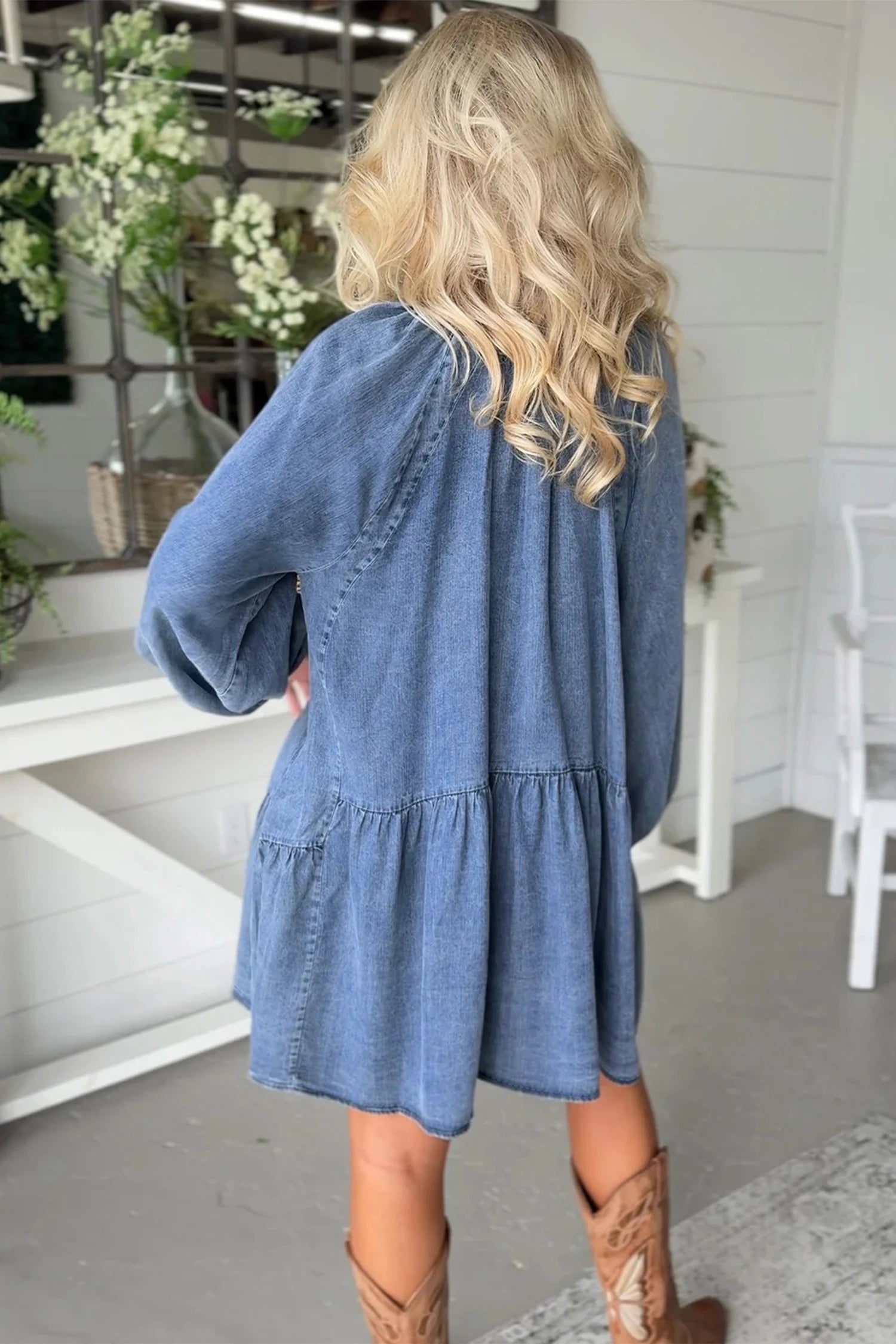 Denim Dress - Flowy