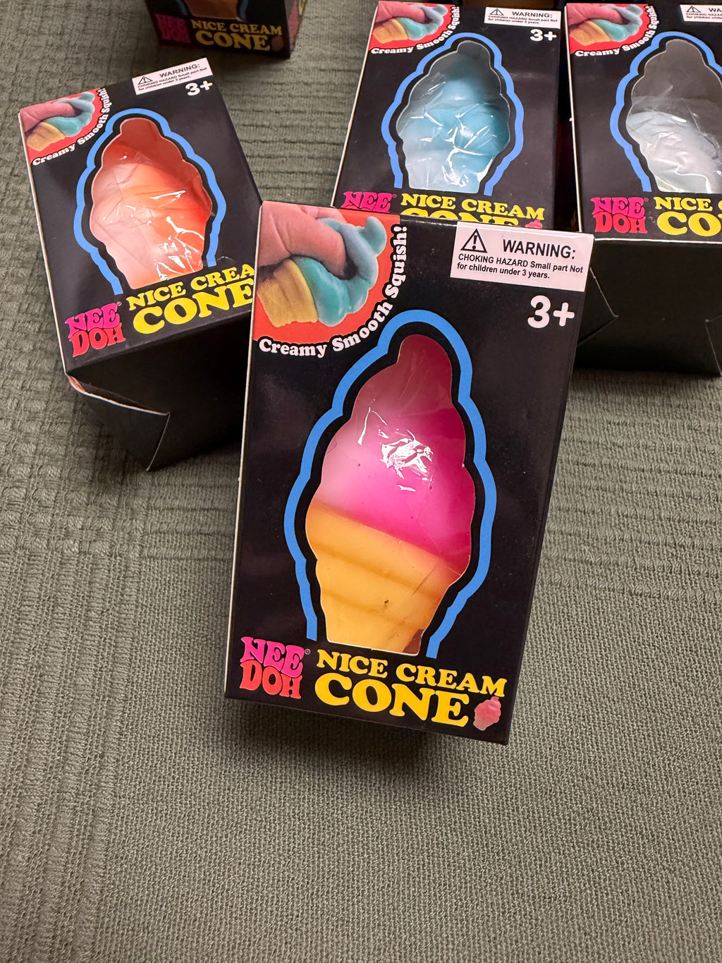 NeeDoh Nice Cream Cone Taba Squishy