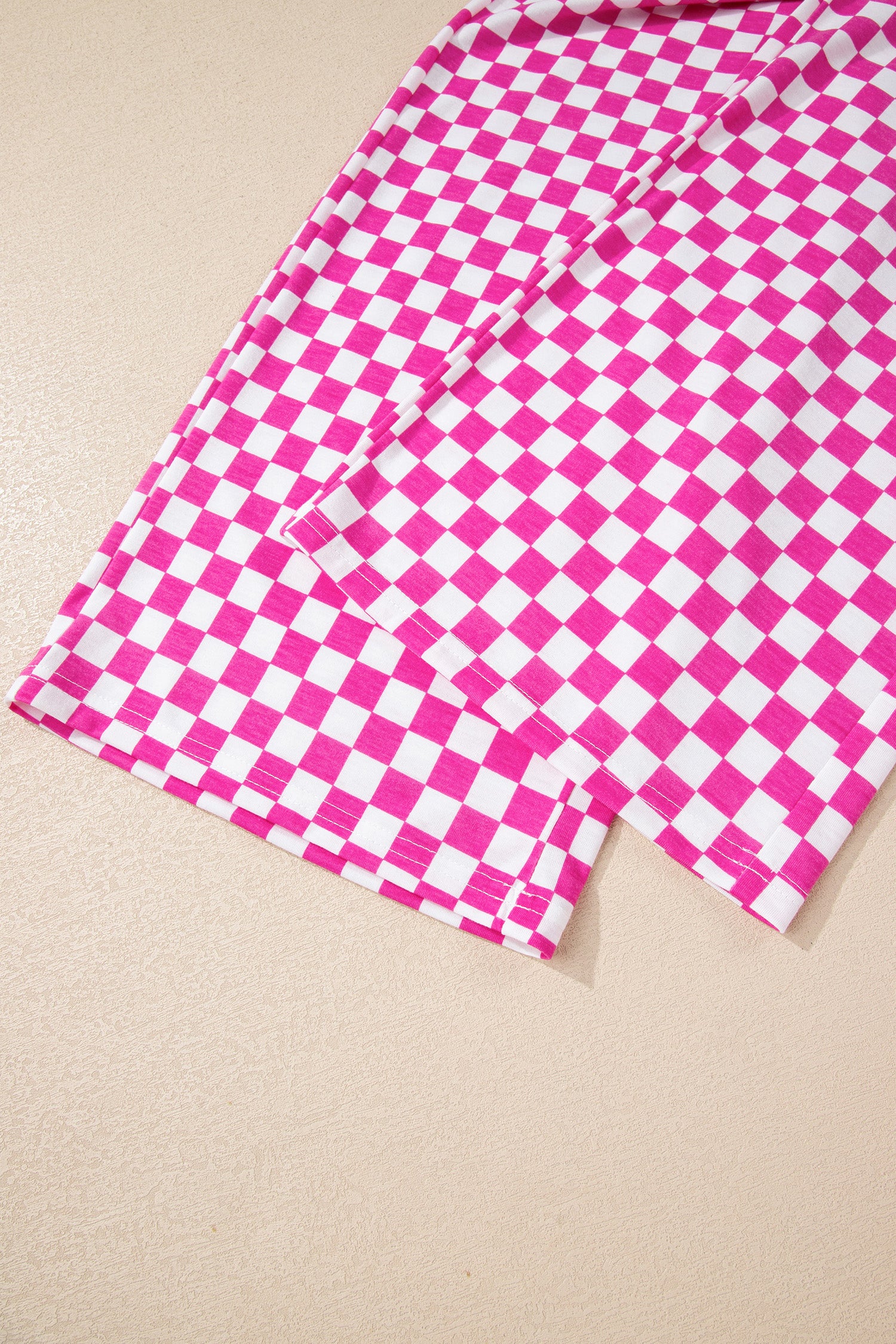 Pink & White - Checkered Lounge Fit