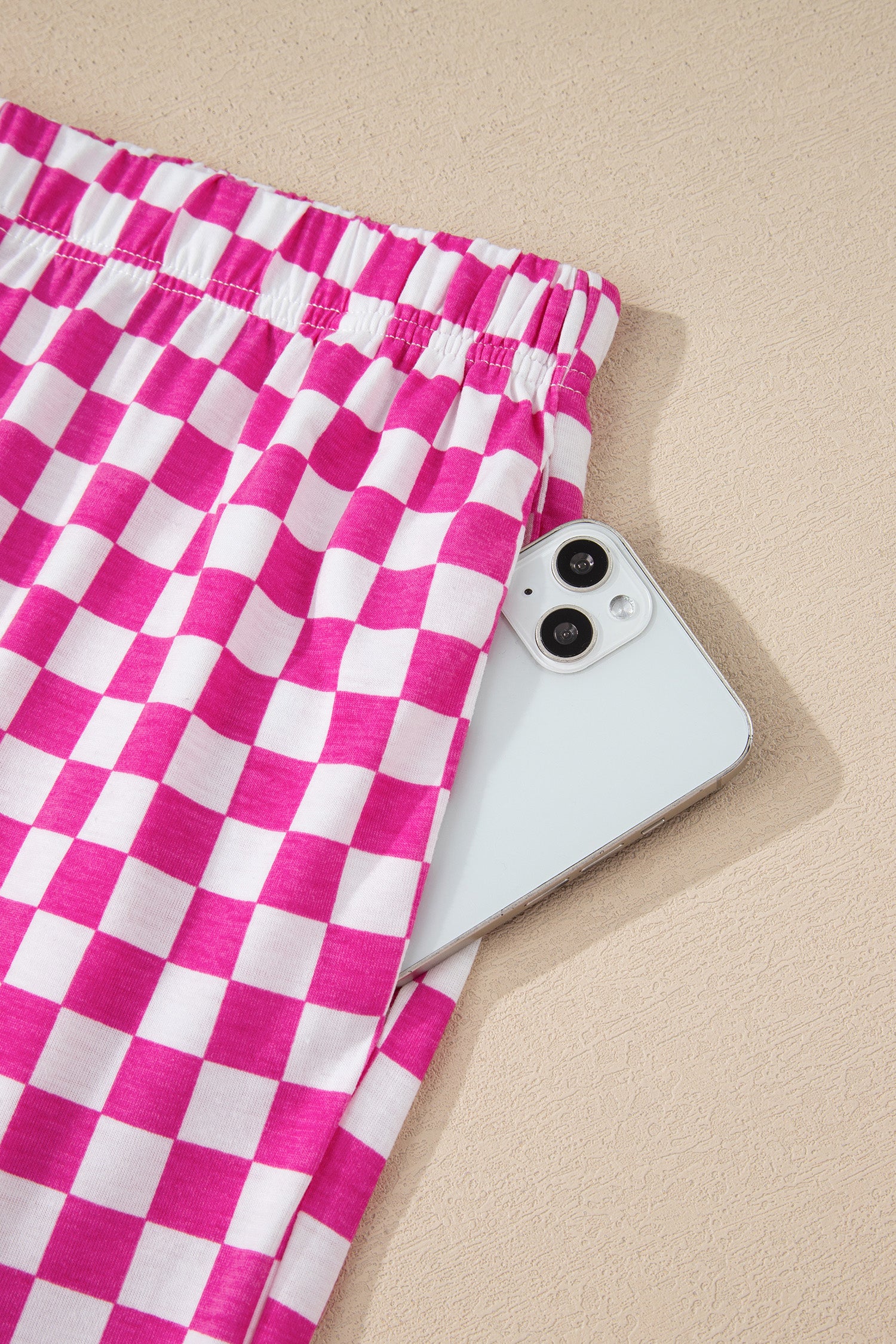 Pink & White - Checkered Lounge Fit
