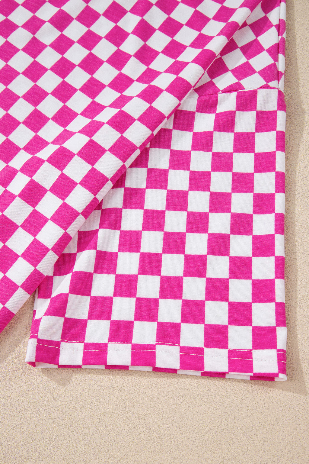 Pink & White - Checkered Lounge Fit