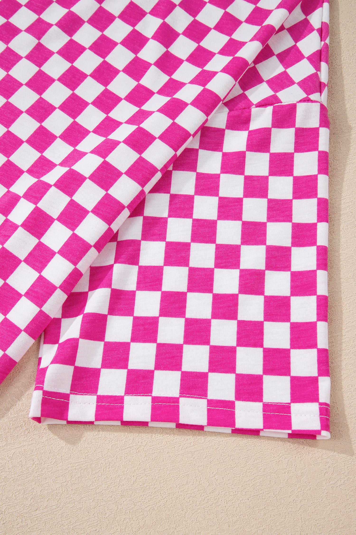 Pink & White - Checkered Lounge Fit