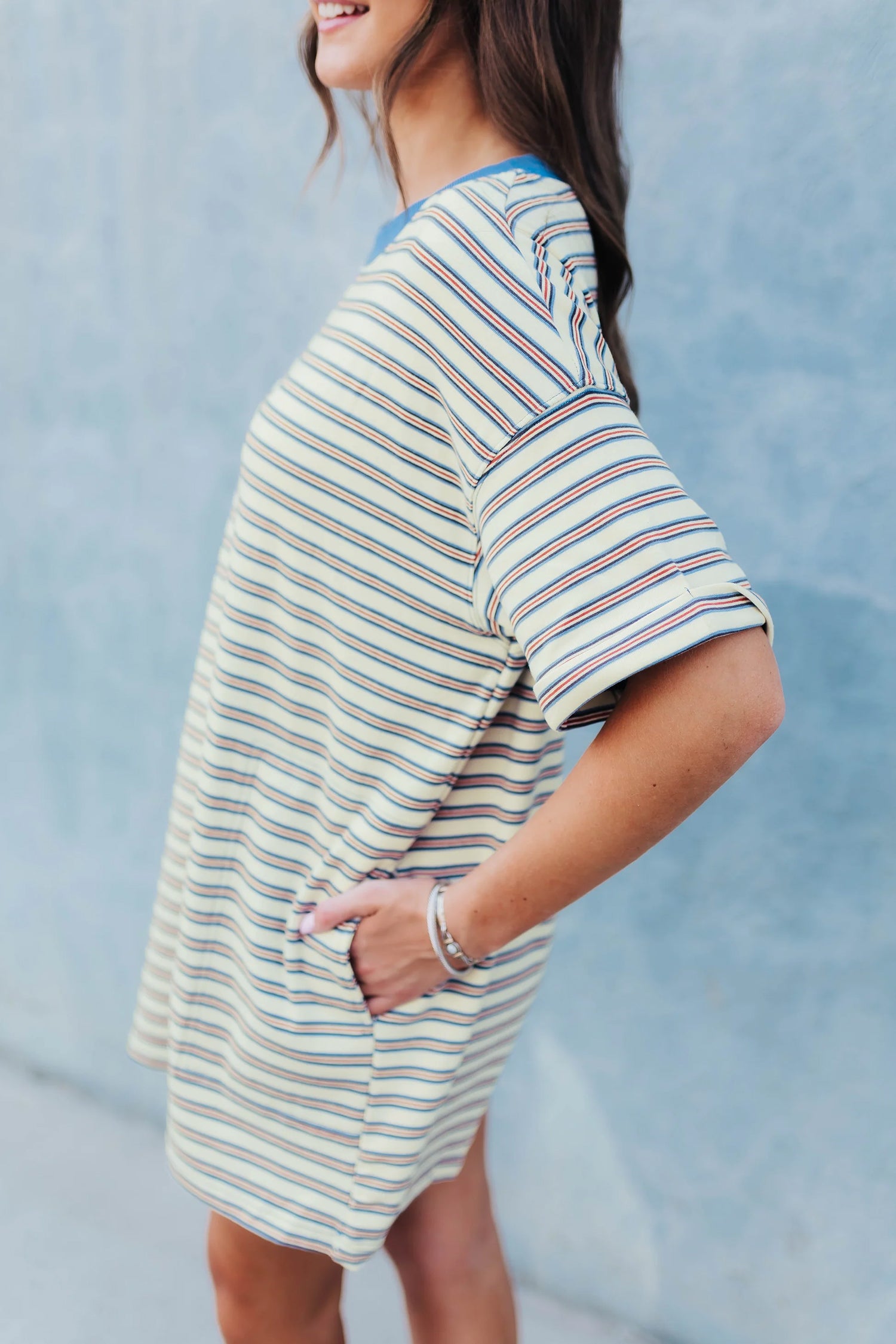 Striped T-Shirt Dress