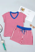 Womens Striped RWB Set